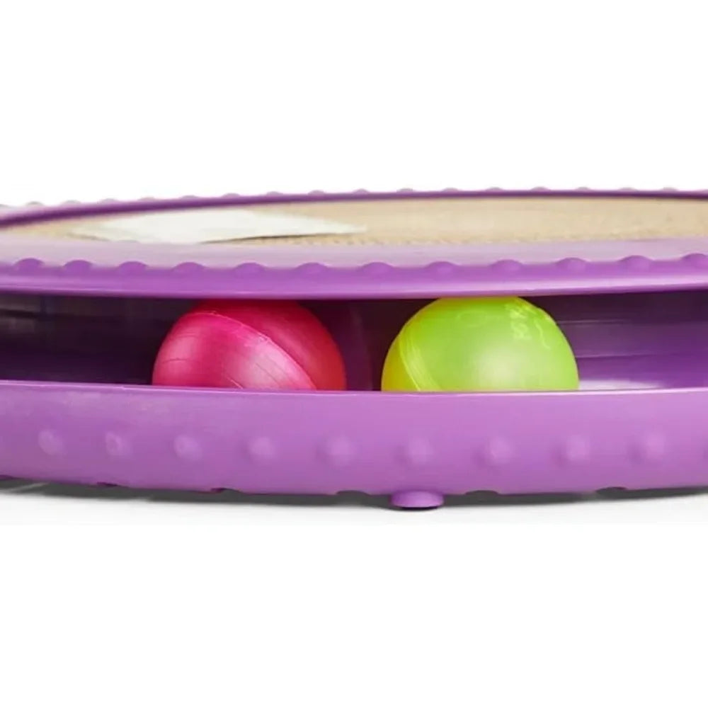 Leaps & Bounds Cat Track Toy with Replaceable Scratch Pad Medium