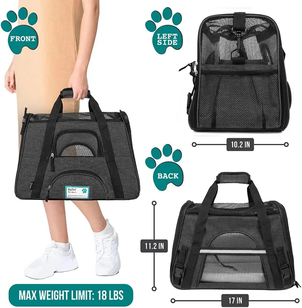 Airline Approved Pet Carrier for Cat and Small Dog