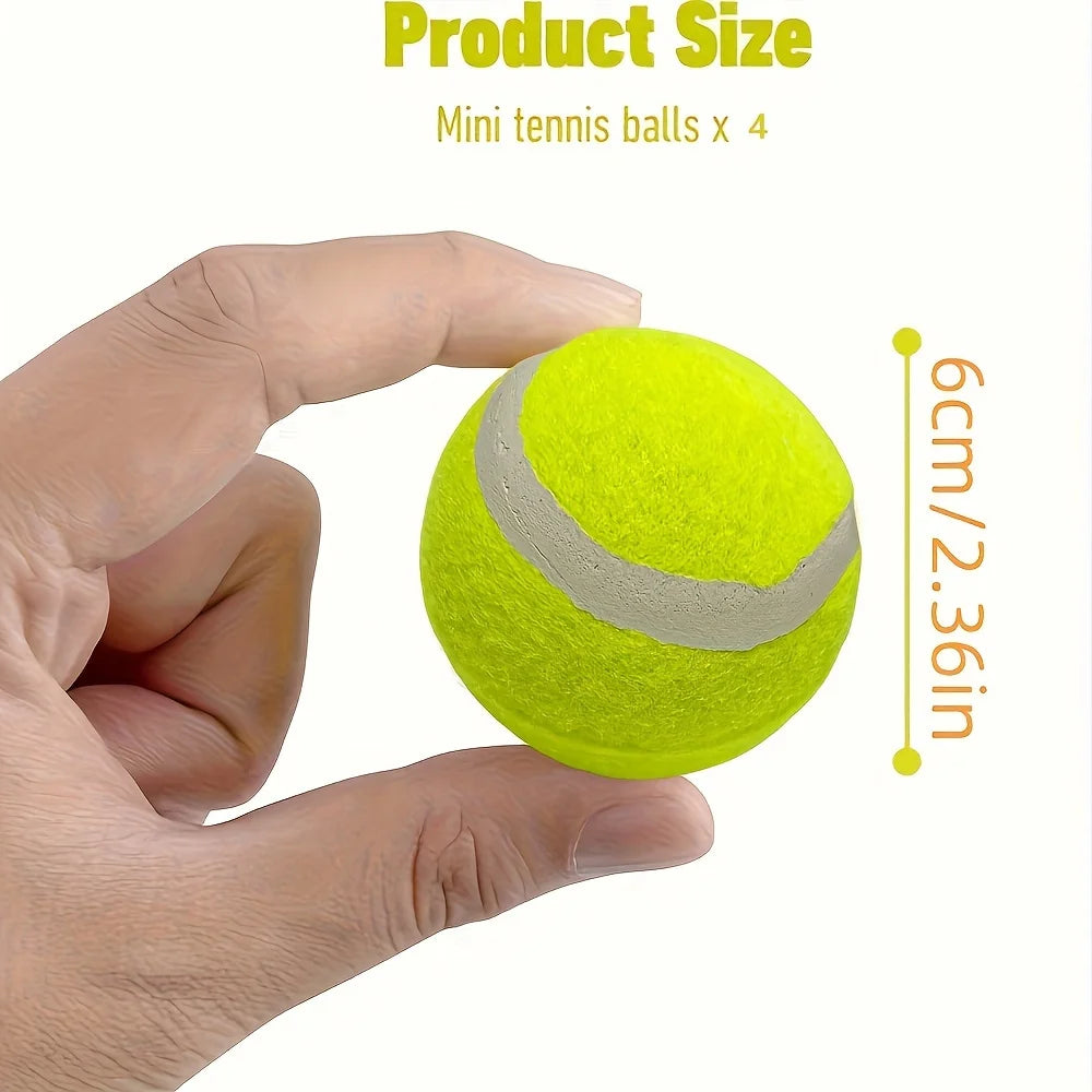 12 Packs of Small Dog Tennis Balls for Playing and Training