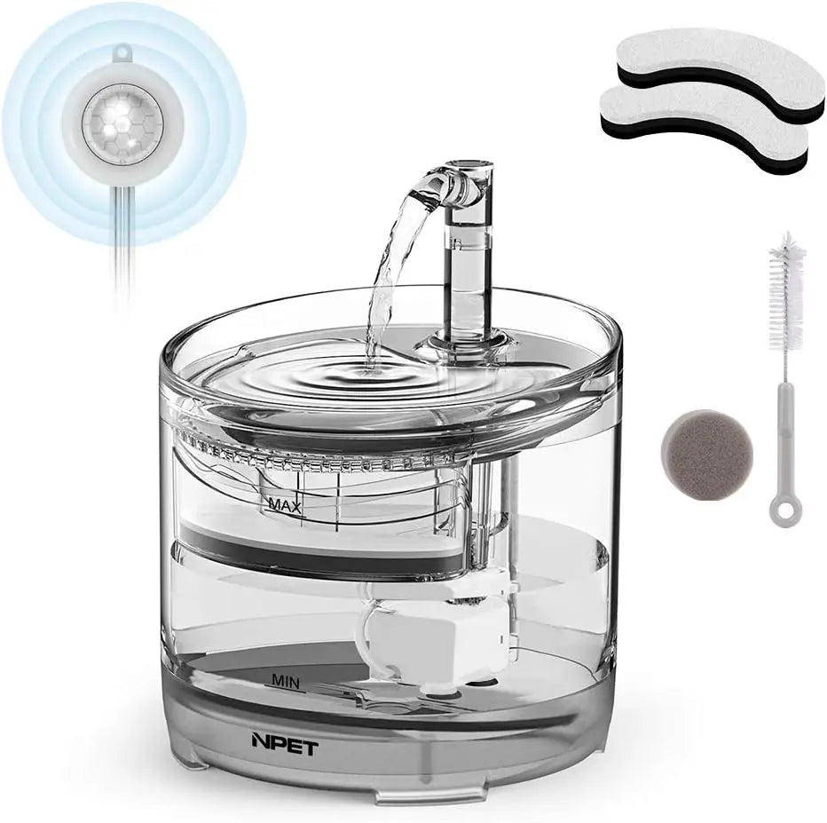NPET Cat Water Fountain WF050TP 1.5L Automatic Pet Fountain