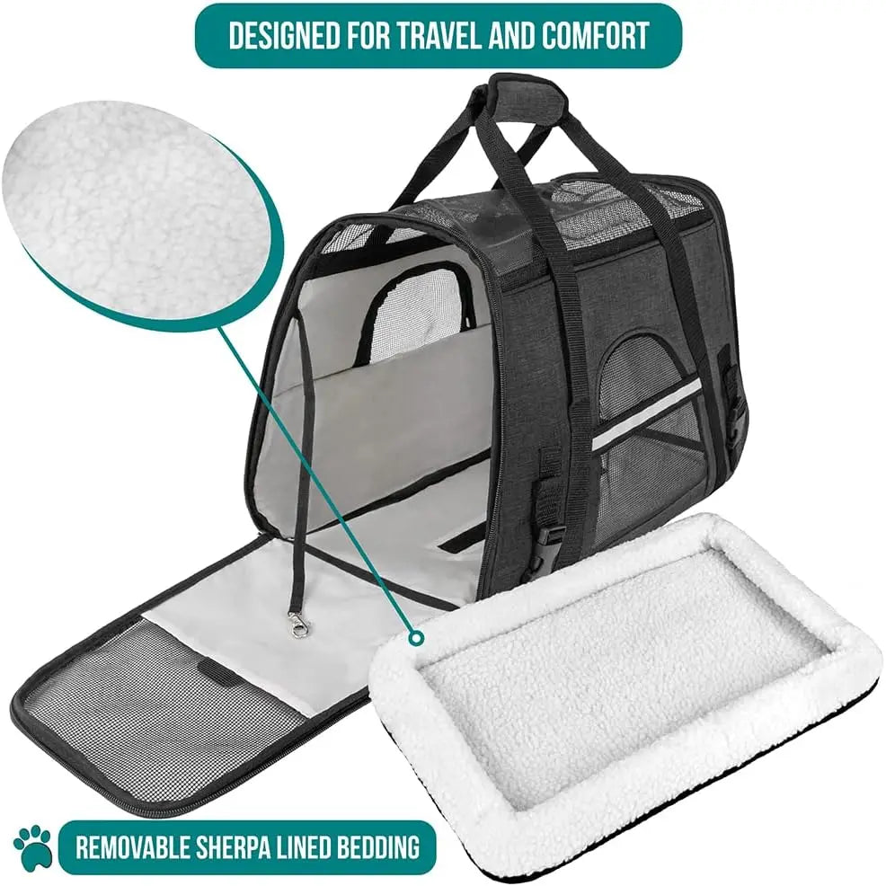 Airline Approved Pet Carrier for Cat and Small Dog