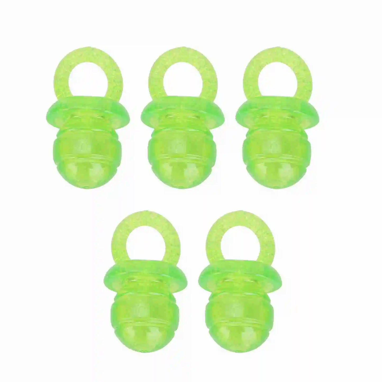 5 Pcs Set Pacifier Shaped Pet Dogs Teether Chew Toy Green