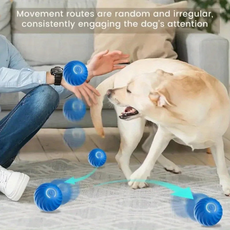 1/5/10PCS Blue Orange Pet Toy Ball Plastic Rechargeable Toy