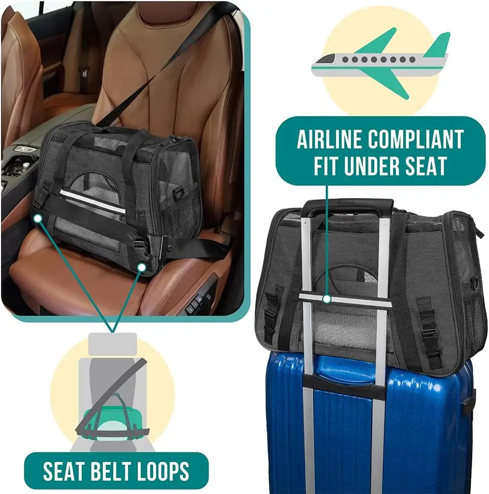 Airline Approved Pet Carrier for Cat and Small Dog