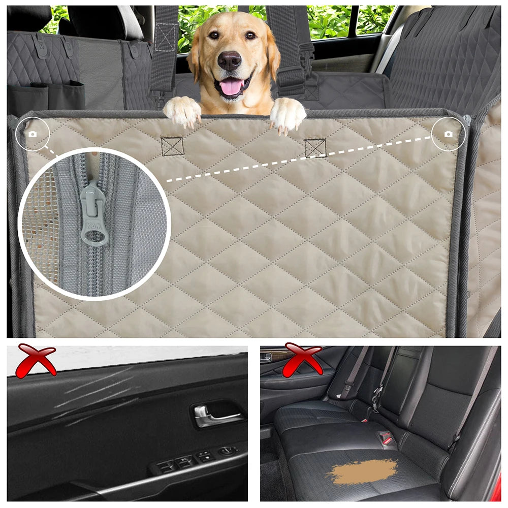 PETRAVEL Dog Car Seat Cover Waterproof Pet Travel Carrier
