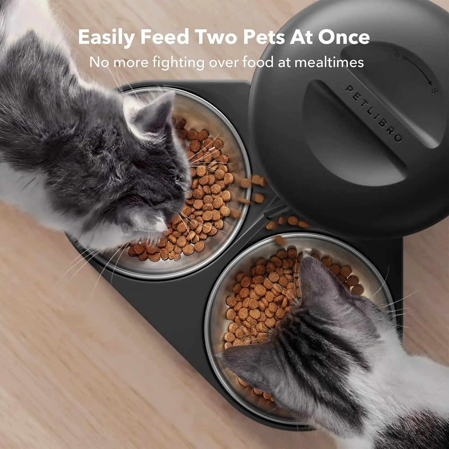 PETLIBRO Automatic Cat Food Dispenser for Two Cats 5L