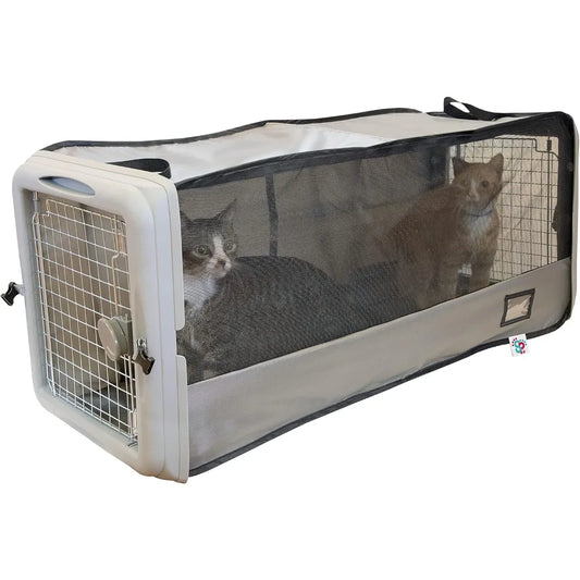 Large Pop Open Kennel Portable Cat Cage Waterproof Bed