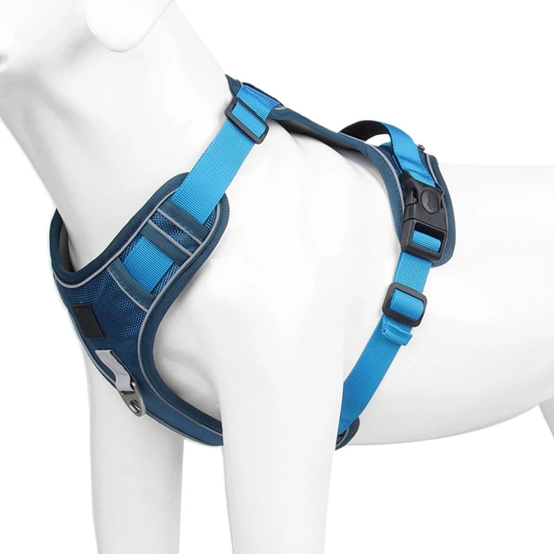 Dog Harness Reflective Medium Large Dogs Tactical Vest 1680D Waterproof Oxford Cloth