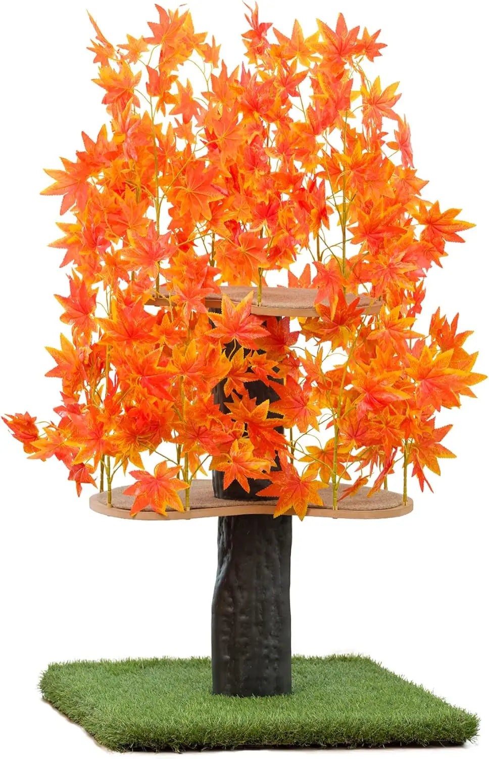 4ft Cat Tree with Leaves Made in USA for Indoor Cats