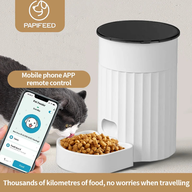PAPIFEED Pet Feeding Monitor Wifi Remote Cat Camera 1080P