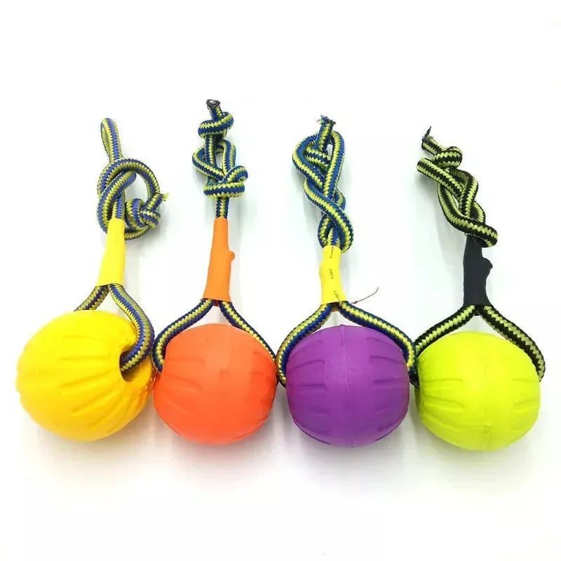 EVA Floating Dog Training Ball with Rope Chew Toys