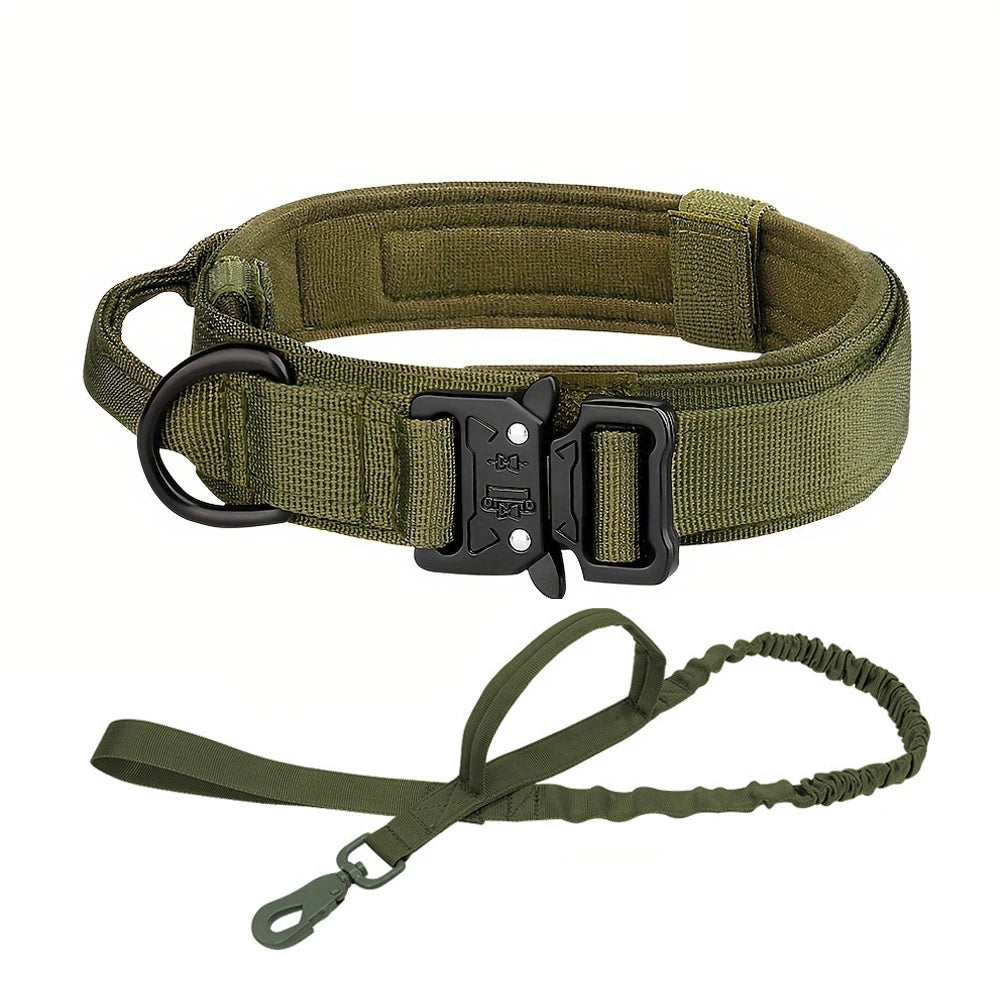 Adjustable Tactical Dog Training Collar And Leash Set