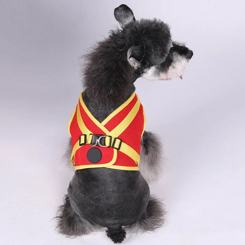 Pet Harness With Airtag Tracker And Leash Sets For Dogs