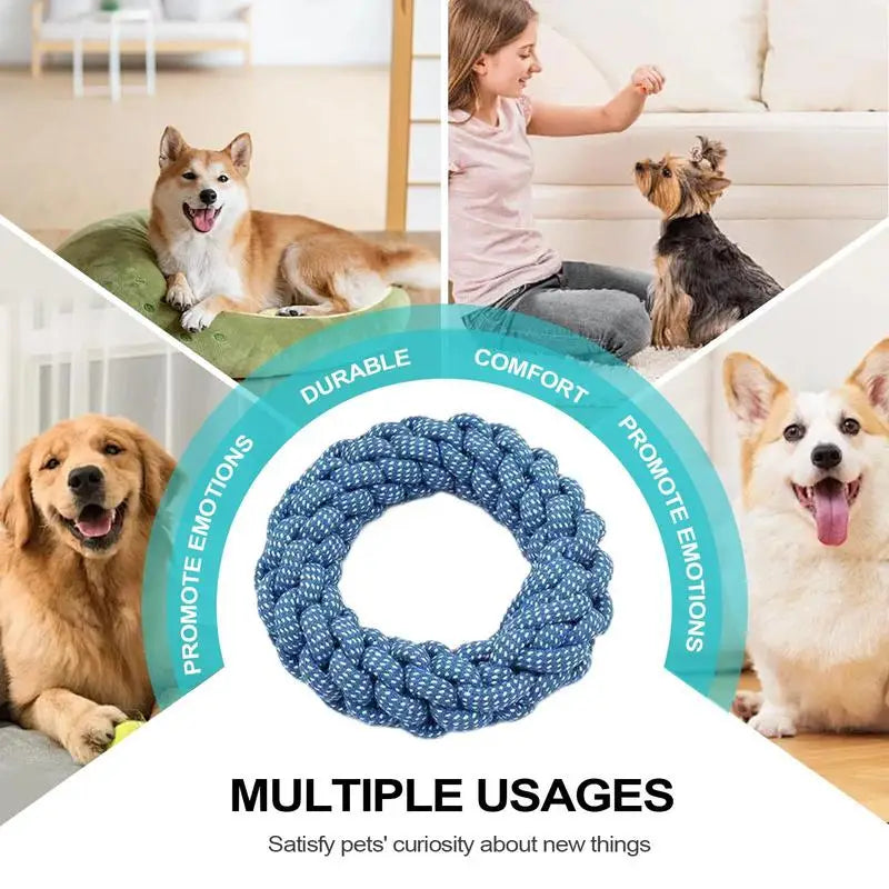 Dog Toys Rope Chewing Toy For Puppy Tear-Resistant Rope