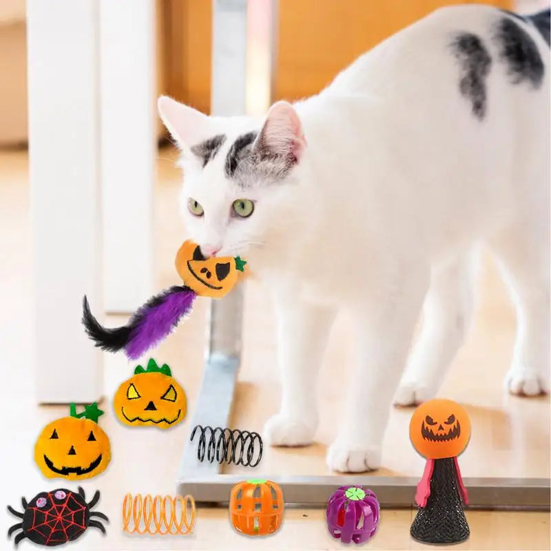 Cat Tunnels For Indoor Cats Halloween Peekaboo Cave Toy