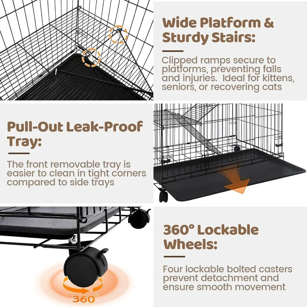Cat Cages Indoor, Large Cat Crates for Indoor Use