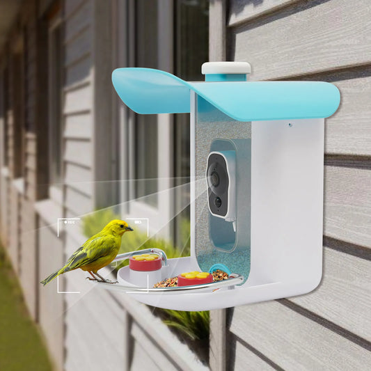 Outdoor Solar Smart Bird Feeder Camera 1080P Easy Installation