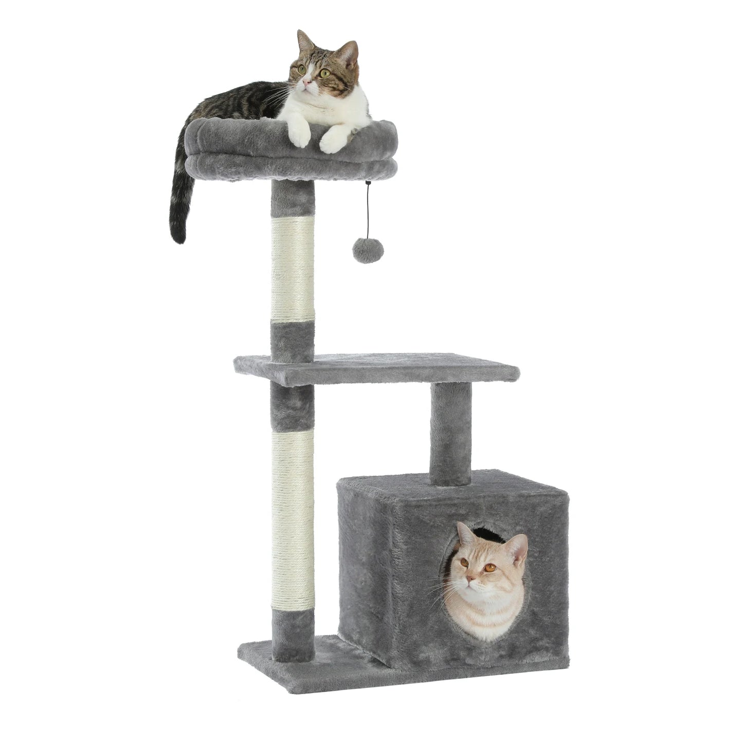 Small Cat Tree with Sisal Scratching Posts and Condo