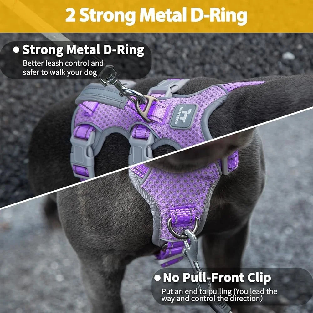 Reflective Escape Proof Dog Harness No Pull Adjustable Pet Vest
