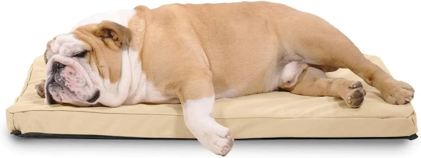 Tough Rip-Stop Orthopedic Dog Bed with Washable Cover