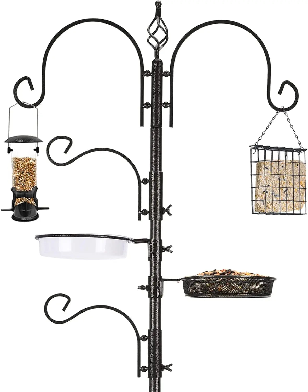 Bird Feeding Station Kit Bird Feeder Pole Multi Feeder Hanging