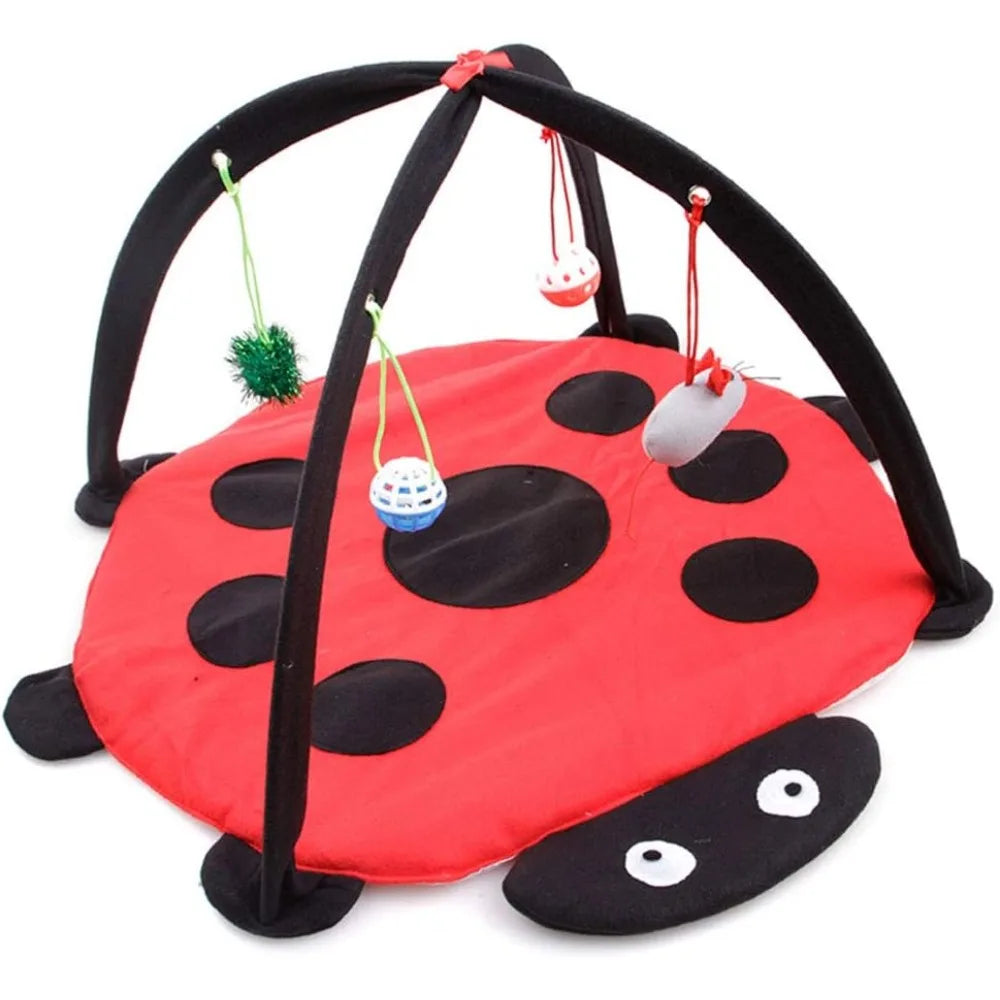 Cat Tent Activity Center with Hang Cat Toys Balls