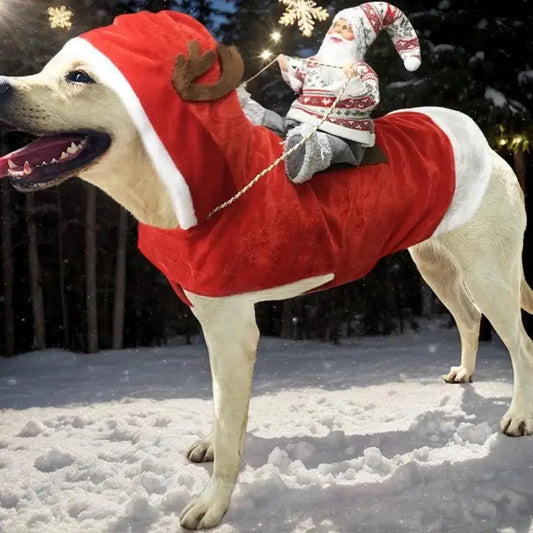 Dog Suit With Hat Red Dog Costumes For Fancy Dress Festivals