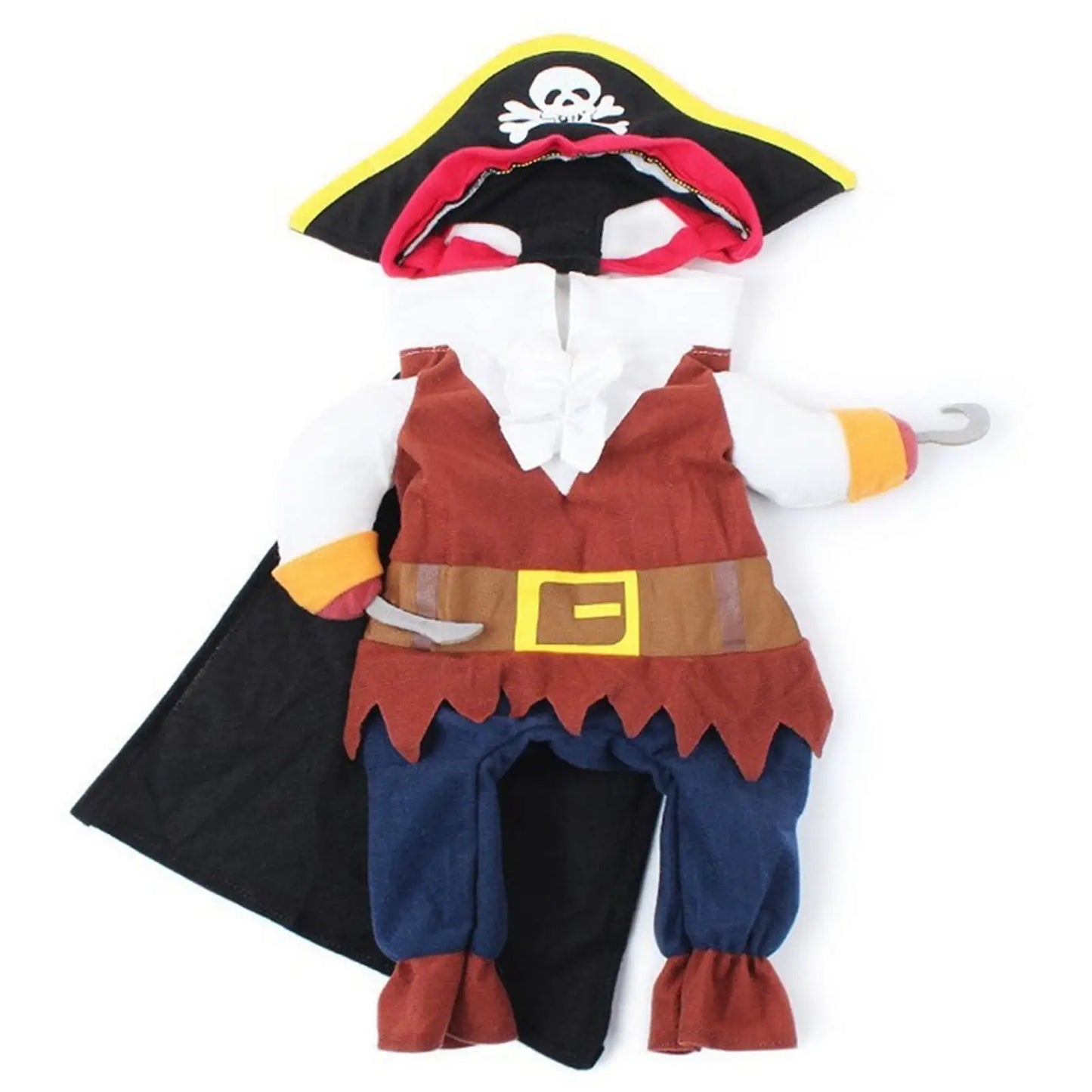 Adorable Pet Pirate Costume - Cute Halloween Outfit for Dogs Cats