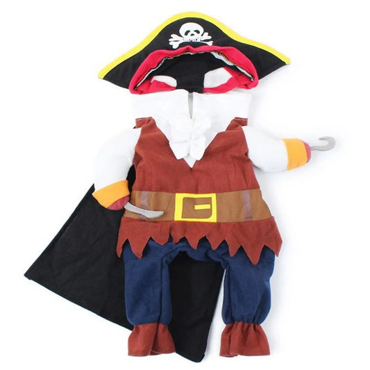 Adorable Pet Pirate Costume - Cute Halloween Outfit for Dogs Cats