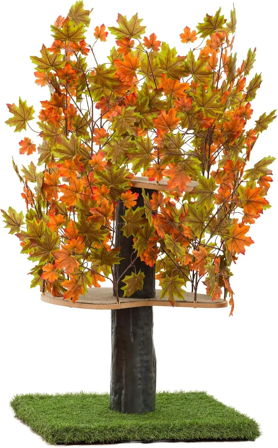 4ft Cat Tree with Leaves Made in USA for Indoor Cats