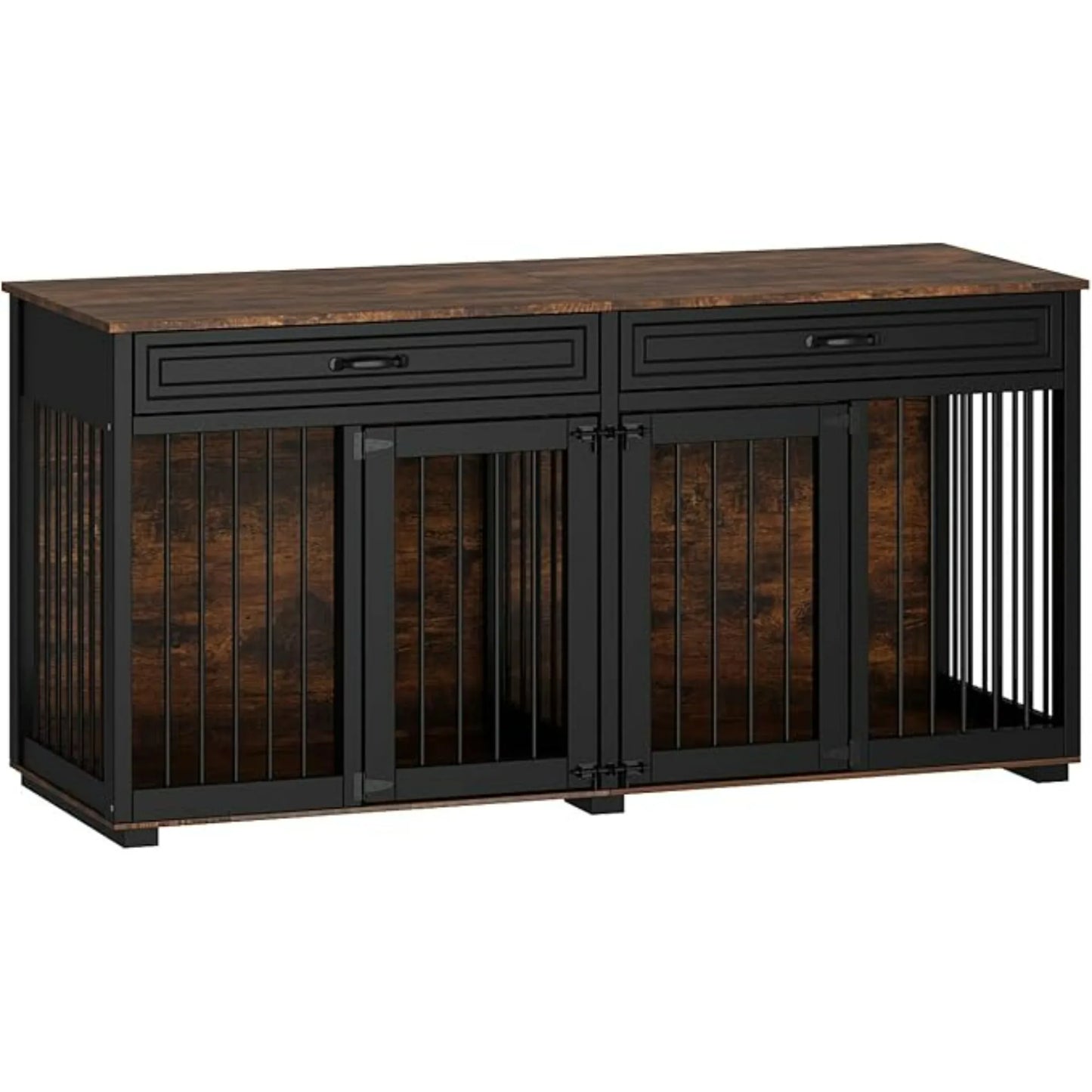 Dog Crate Furniture for Large Medium Dogs 72 Inch Wooden Kennel