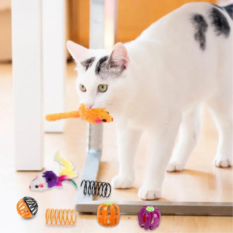 Cat Tunnels For Indoor Cats Halloween Peekaboo Cave Toy