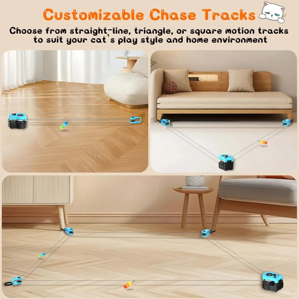 Interactive Cat Toy for Indoor - Automatic Cat Treadmill
