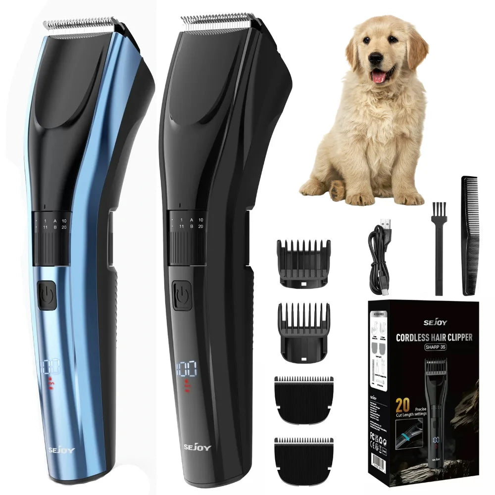 Sejoy Pet Hair Clippers For Dog Cat Hair Trimmer ShARP3S