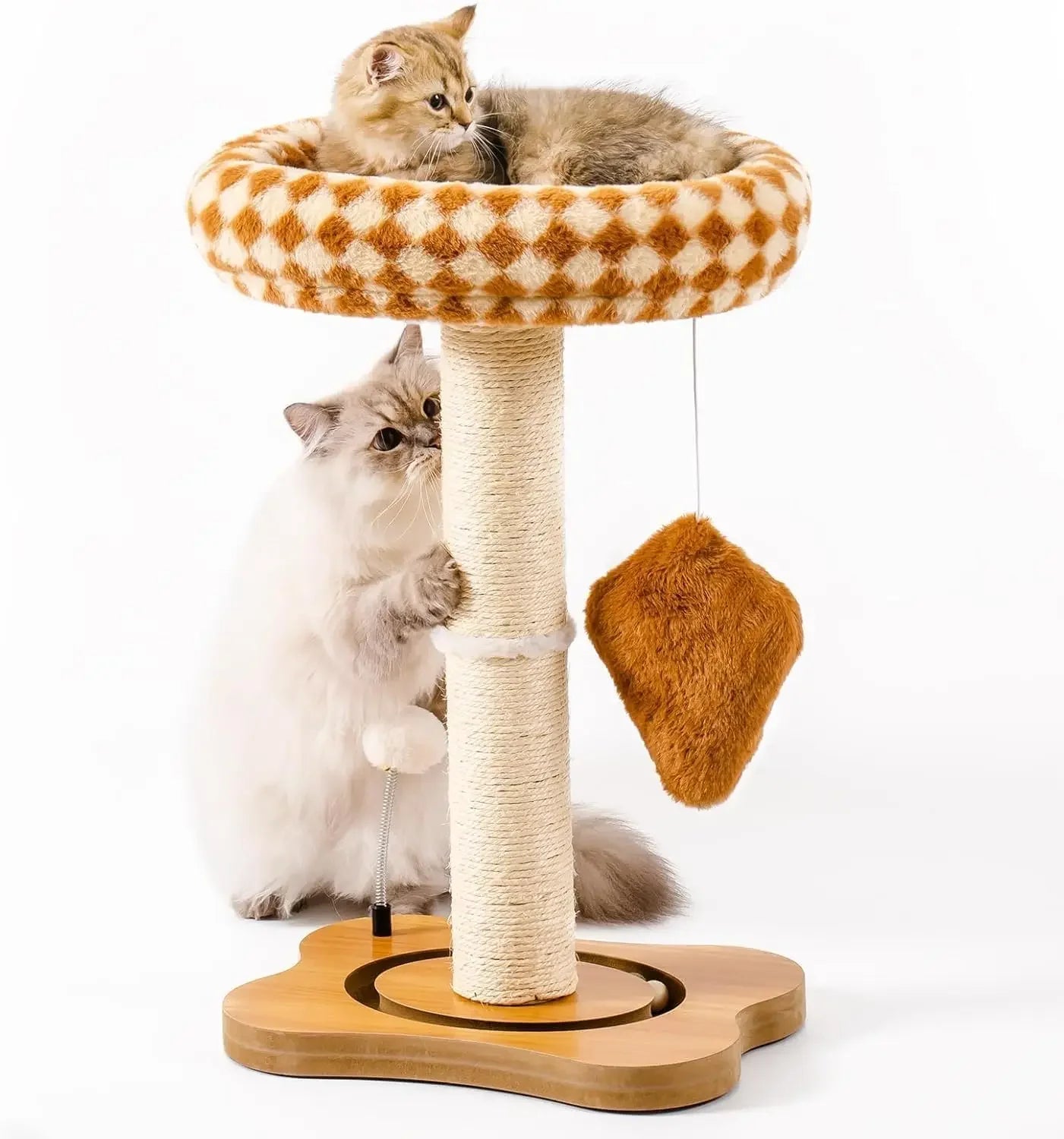 Cat Scratching Post with Bed, Cat Tower for Indoor Cats