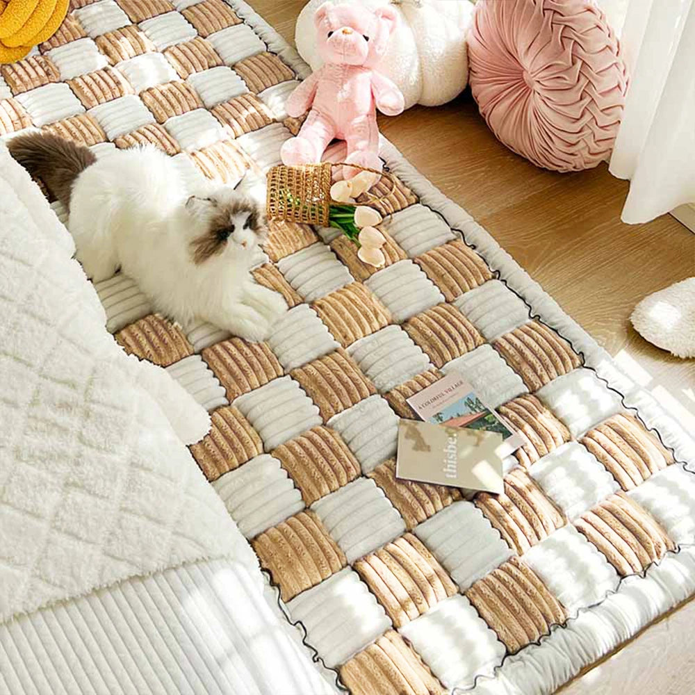 Dog Bed Mat Warm Pet Cat Blanket Anti-slip Washable Cushion