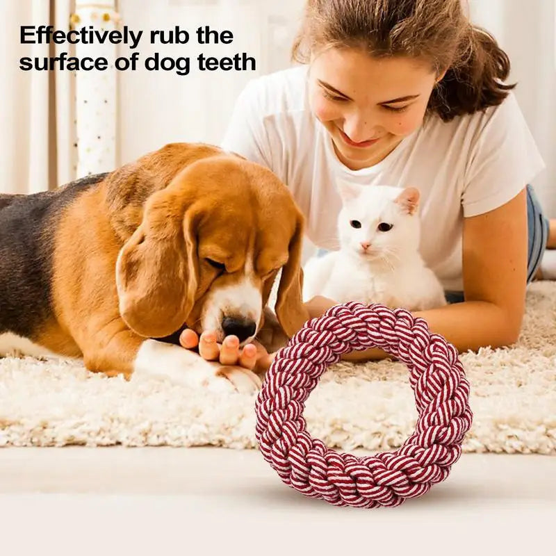 Dog Toys Rope Chewing Toy For Puppy Tear-Resistant Rope