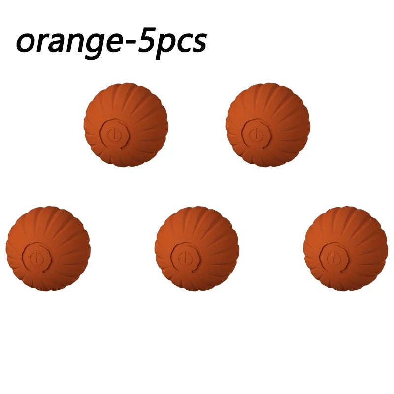 1/5/10PCS Blue Orange Pet Toy Ball Plastic Rechargeable Toy