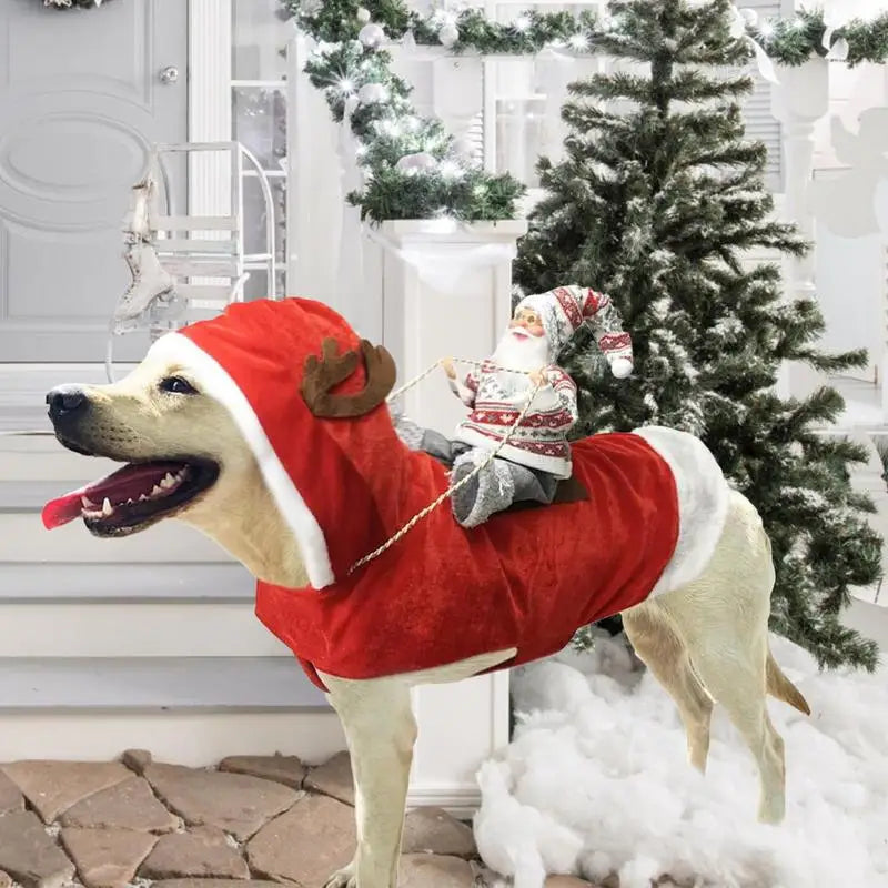 Dog Suit With Hat Red Dog Costumes For Fancy Dress Festivals