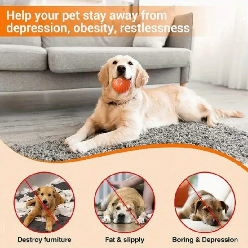 1/5/10PCS Blue Orange Pet Toy Ball Plastic Rechargeable Toy