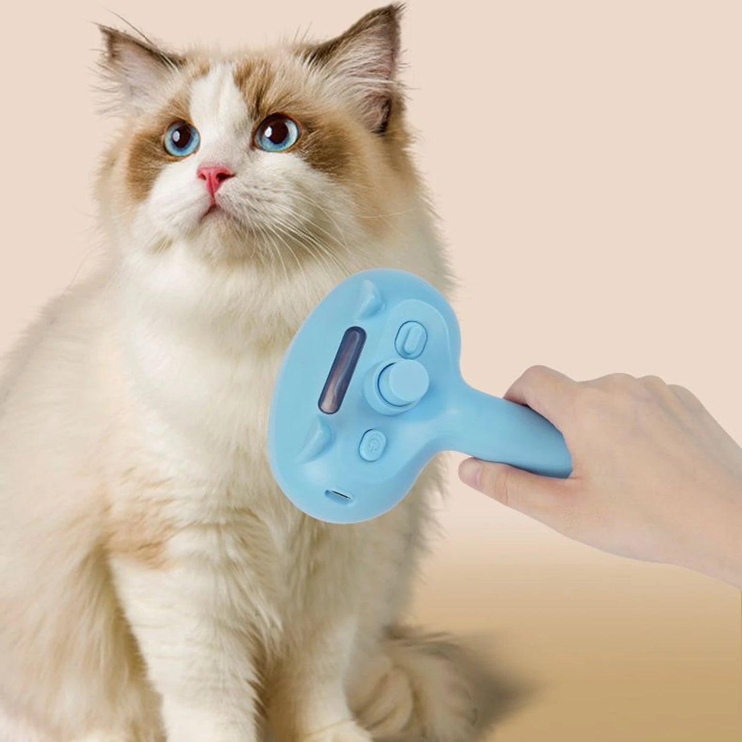 Steam Cat Brush Pet Hair Cleaning Misting Comb for Cats