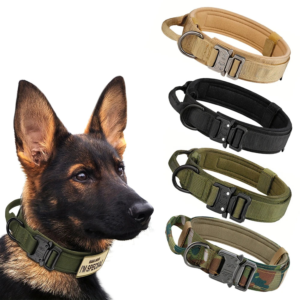 Adjustable Tactical Dog Training Collar And Leash Set