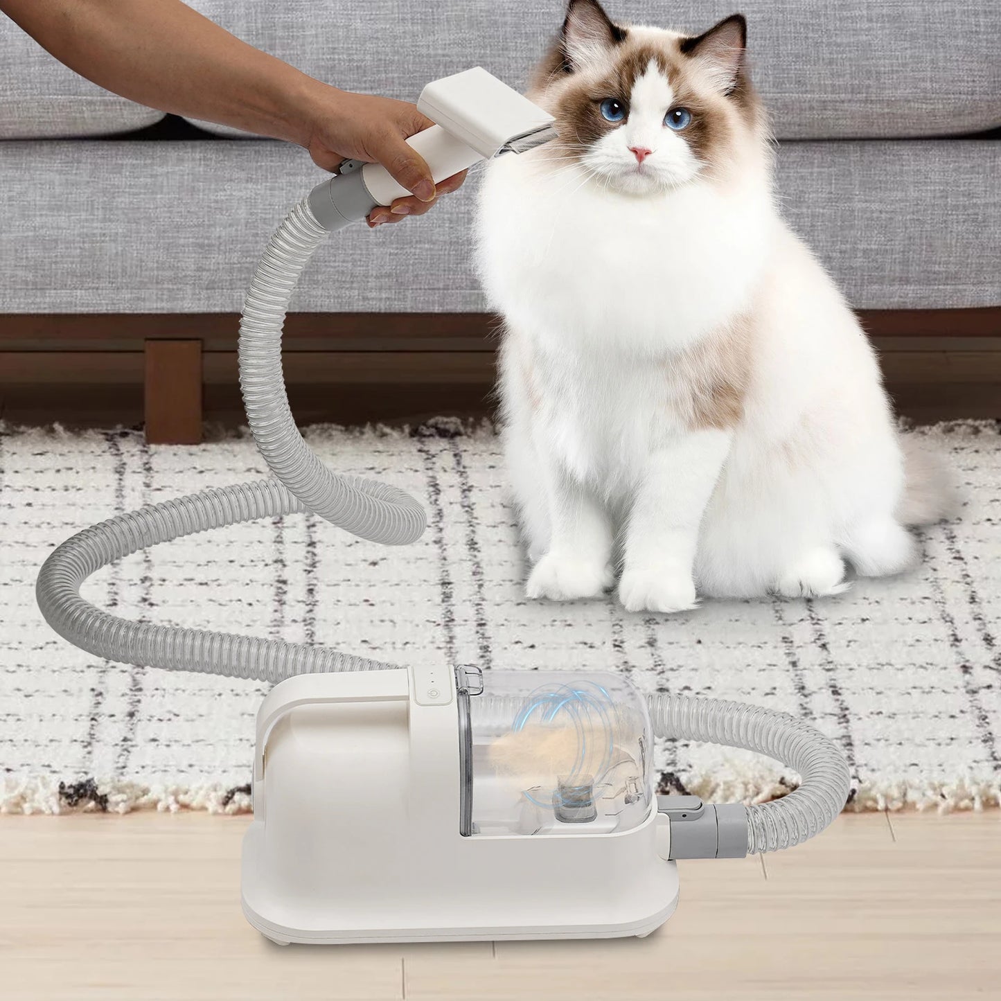 350W Pet Grooming Kit Vacuum Suction Cleaner Dryer Clippers