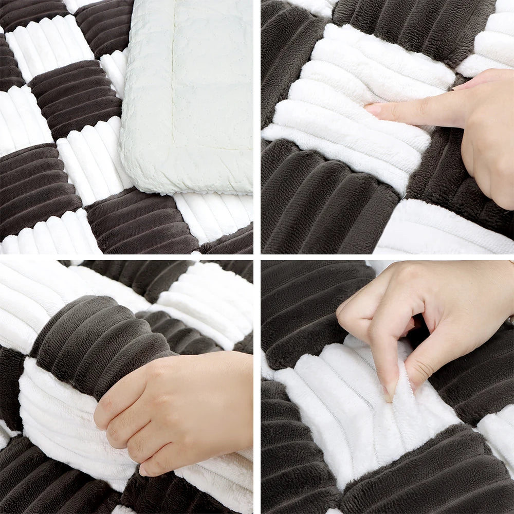 Dog Bed Mat Warm Pet Cat Blanket Anti-slip Washable Cushion