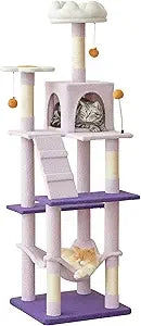 MWPO 63.8 Inches Green Cat Tree for Indoor Cats Multi-Level