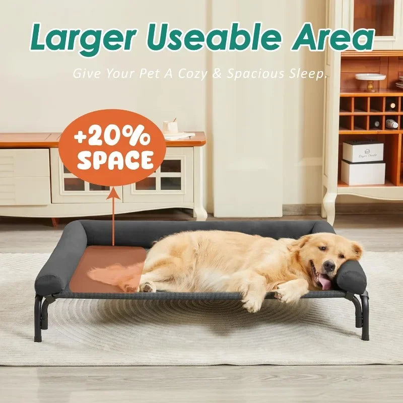 Cooling Elevated Dog Bed for XLarge Dogs Quick Install