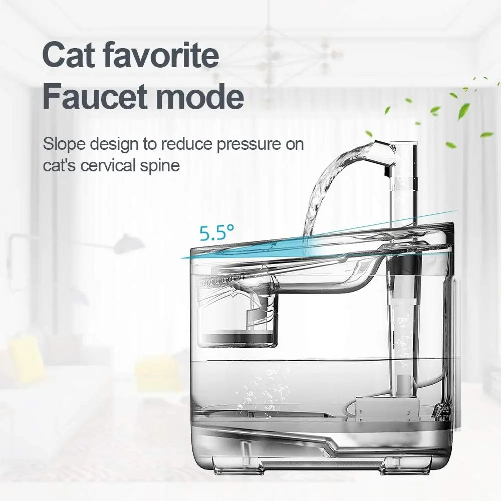 NPET Cat Water Fountain WF050TP 1.5L Automatic Pet Fountain