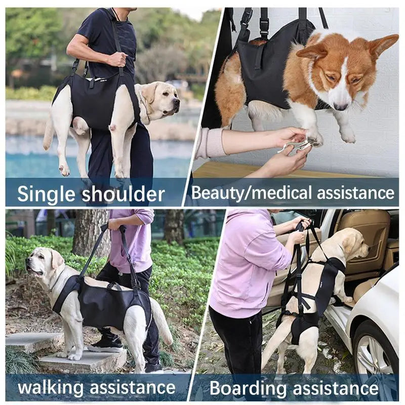 Pet Rehabilitation Sling Lift Vest Harness For Senior Dogs