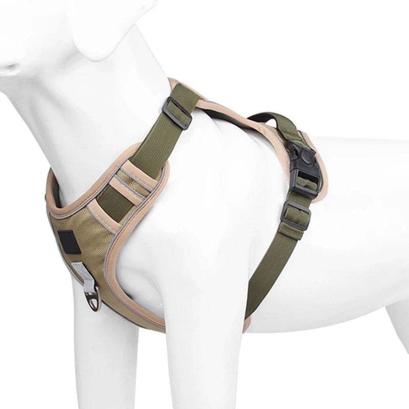 Dog Harness Reflective Medium Large Dogs Tactical Vest 1680D Waterproof Oxford Cloth