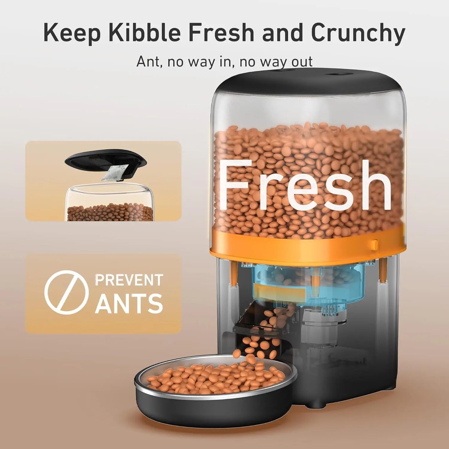 2025 Upgraded Automatic Cat Feeder - 4L Auto Pet Feeder